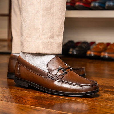 Marco Di Milano Atrani Brown Calf Bit Loafer 5 ATRANI_CALF_BROWN_10  - from alligatorwarehouse.com