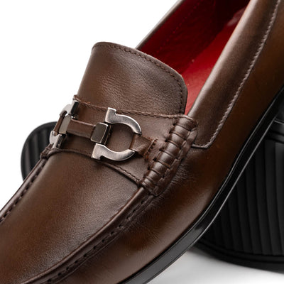 Marco Di Milano Atrani Brown Calf Bit Loafer 3 ATRANI_CALF_BROWN_10  - from alligatorwarehouse.com