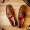 Marco Di Milano Atrani Crazy Tan Calf Bit Loafer 5 ATRANI_CALF_CRAZY TAN_10  - from alligatorwarehouse.com