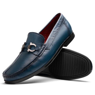  Atrani Navy Calf Bit Loafer