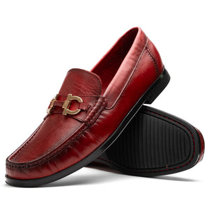 Atrani Red Calf Bit Loafer 