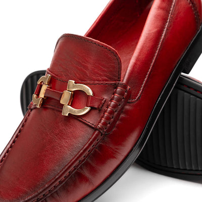 Marco Di Milano Atrani Red Calf Bit Loafer 4 ATRANI_CALF_RED_10  - from alligatorwarehouse.com