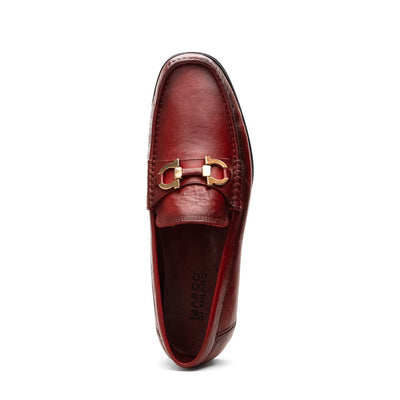 Marco Di Milano Atrani Red Calf Bit Loafer 3 ATRANI_CALF_RED_10  - from alligatorwarehouse.com