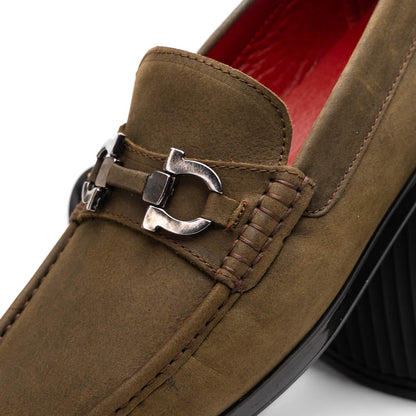 Atrani Olive Calf Loafer