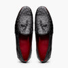 Marco Di Milano Aubiere Black Ostrich Quill Tassel Loafers 4 AUBIERE_OSTRICH_BLACK_8  - from alligatorwarehouse.com