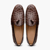 Marco Di Milano Aubiere Brown Ostrich Quill Tassel Loafers 4 AUBIERE_OSTRICH_BROWN_8  - from alligatorwarehouse.com