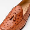 Marco Di Milano Aubiere Cognac Ostrich Quill Tassel Loafers 3 AUBIERE_OSTRICH_COGNAC_6  - from alligatorwarehouse.com