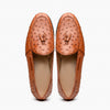 Marco Di Milano Aubiere Cognac Ostrich Quill Tassel Loafers 4 AUBIERE_OSTRICH_COGNAC_6  - from alligatorwarehouse.com