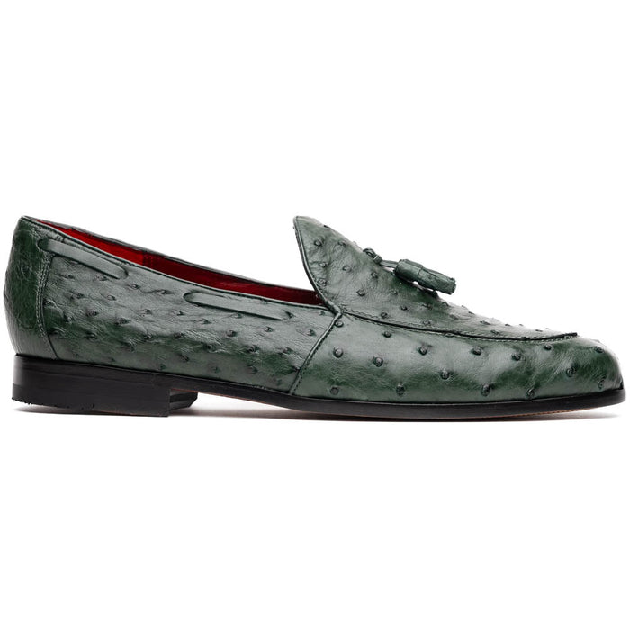 Marco Di Milano Aubiere Forest Green Leather Loafers