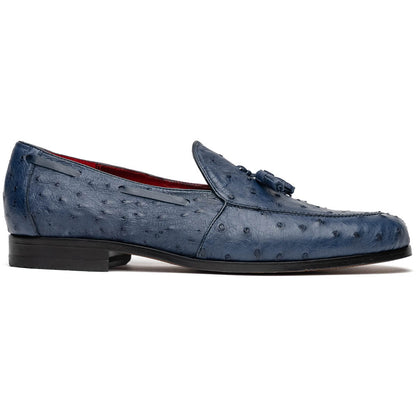 Aubiere Navy Ostrich Loafer 