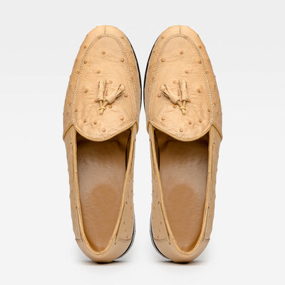 Marco Di Milano Aubiere Orix Ostrich Quill Tassel Loafers 4 AUBIERE_OSTRICH_ORIX_8  - from alligatorwarehouse.com