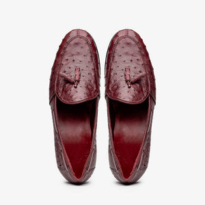 Aubiere Wine Ostrich Loafer 