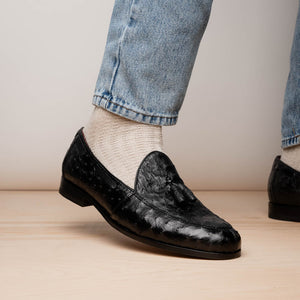 Marco Di Milano Aubiere Black Leather Dress Shoe