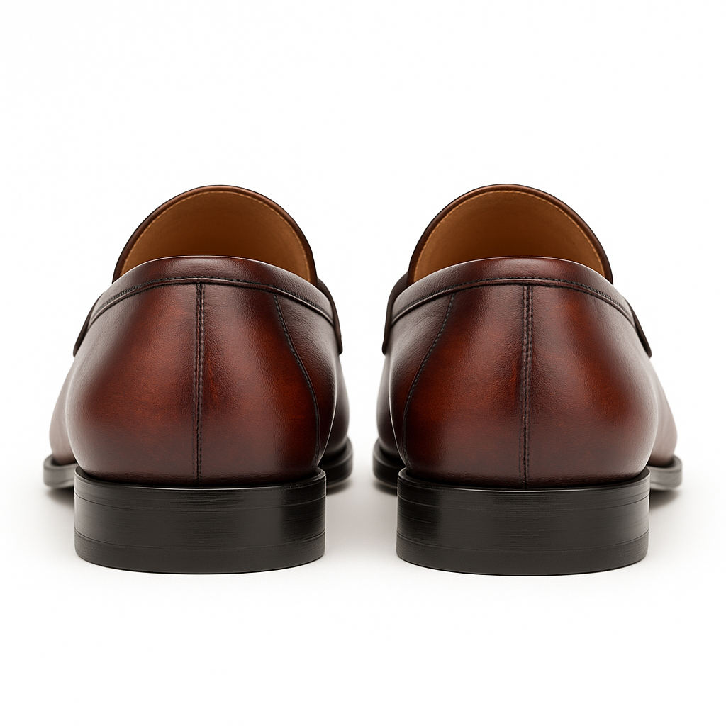 Avenue Rubber Sole Penny Cognac/Rust Men’s Loafer Shoes By Mezlan Made In Spain Brand