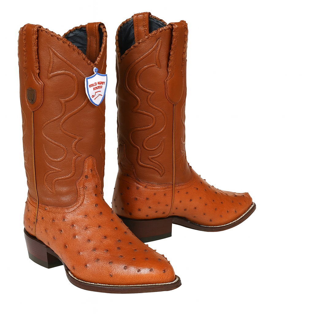 Botas de Avestruz Original Horma Puntal WW-29903 7 WW-2990303-060  - from alligatorwarehouse.com