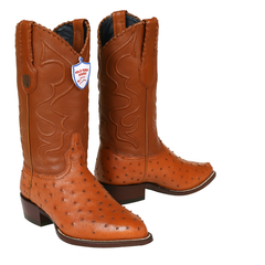 Botas de Avestruz Original Horma Puntal WW-29903