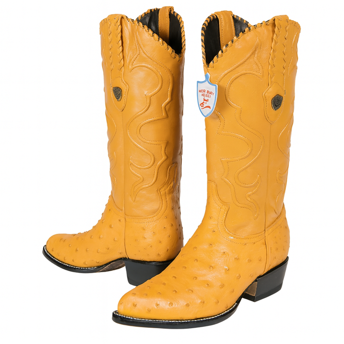 Botas de Avestruz Original Horma Puntal WW-29903