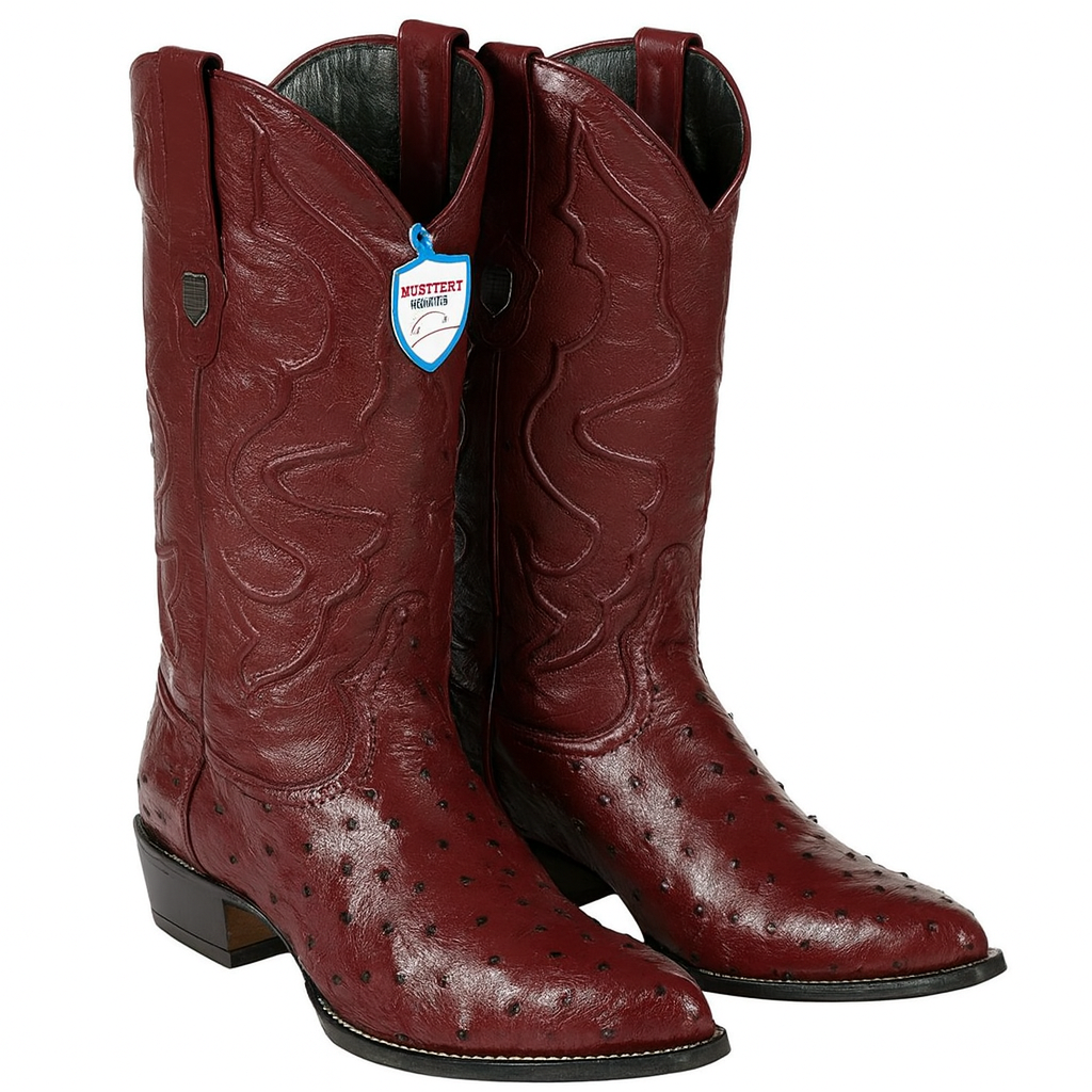 Botas de Avestruz Original Horma Puntal WW-29903