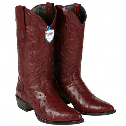 Botas de Avestruz Original Horma Puntal WW-29903