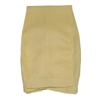 Mens Yellow Linen Shirt and Pants Casual Outfit Set