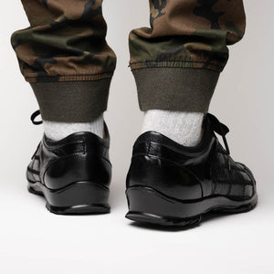 Marco Di Milano Bari Black Lizard Patchwork Sneakers
