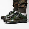 Marco Di Milano Bari Patchwork Lizard Sneakers in Green 7 BARI_LIZARD RING_GREEN_8.5  - from alligatorwarehouse.com