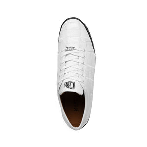 Marco Di Milano Bari White Lizard Patchwork Sneakers
