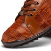 Marco Di Milano Bari Patchwork Lizard Sneakers in Cognac 3 BARI_LIZARD RING_COGNAC_10.5  - from alligatorwarehouse.com