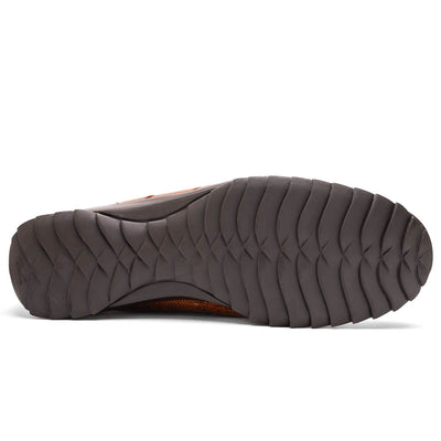 Marco Di Milano Bari Patchwork Lizard Sneakers in Cognac 5 BARI_LIZARD RING_COGNAC_10.5  - from alligatorwarehouse.com