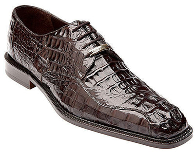 Belvedere Chapo Men's Brown Genuine Crocodile Shoe Oxford Chapo 1 MEN 1465 BROWN-M-09  - from alligatorwarehouse.com