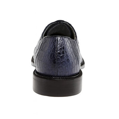 Belvedere Chapo Navy All-Over Genuine Hornback Crocodile Shoes 2 MEN 1465 NAVY-M-09  - from alligatorwarehouse.com