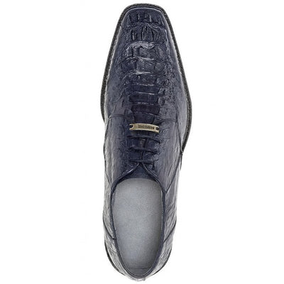 Belvedere Chapo Navy All-Over Genuine Hornback Crocodile Shoes 3 MEN 1465 NAVY-M-09  - from alligatorwarehouse.com
