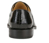 Belvedere Mare Black Genuine Eel And Ostrich Leg Shoes 4 MEN 2P7 BLACK-M-09.5  - from alligatorwarehouse.com