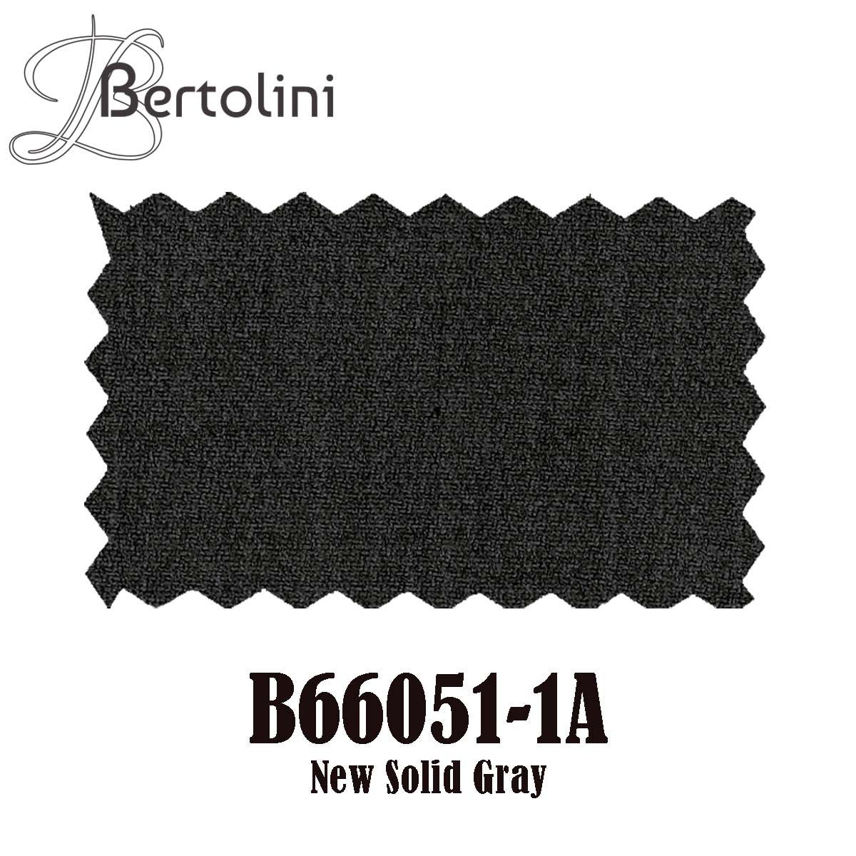 Bertolini Wool & Silk 2Pc 2 Buttons Black or Charcoal