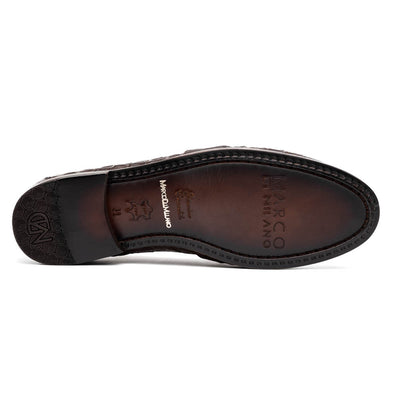 Marco Di Milano Bianchi Brown Caiman Crocodile Tassel Loafers 5 BIANCHI_CAIMAN FUSCUS_BROWN_8  - from alligatorwarehouse.com