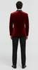 Big and Tall Velvet Blazer in Color Burgundy - Maroon - Wine Color - Sportcoat Rhinestone-Embedded Stacy Adams 3   - from alligatorwarehouse.com