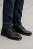 Marco Di Milano Roma Men's Shoes Black Genuine Caiman Crocodile / Woven Leather Fashion Sneakers 7 ROMA_CAIMAN FUSCUS_BLACK_8  - from alligatorwarehouse.com
