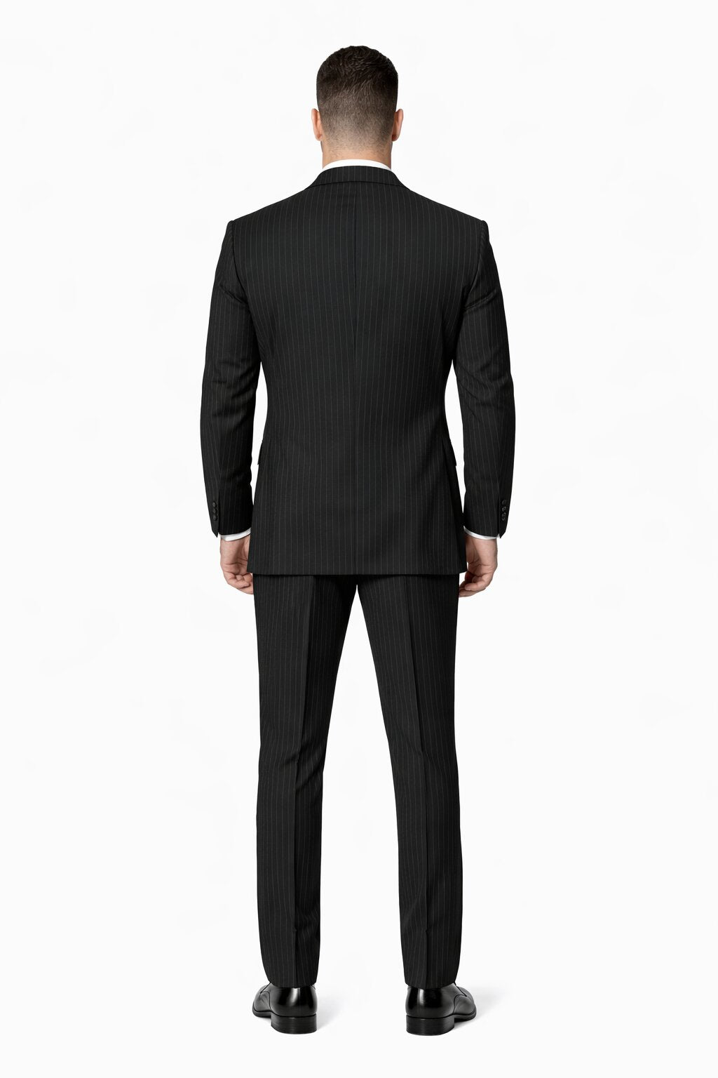 Mens Gangster Pinstripe 2 Button Double Breasted Vest Grey Suit