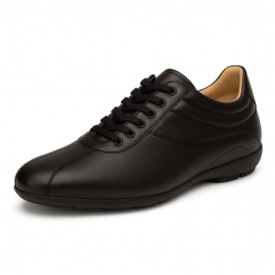 Mens Mezlan Luka Calf & Deerskin Sneaker in Black 2   - from alligatorwarehouse.com