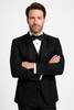 Black Italian Wool 3-Piece Modern Fit Tuxedo 3   - from alligatorwarehouse.com