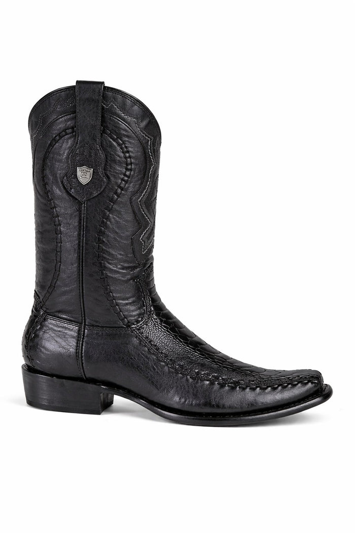 Men's Wild West Ostrich Leg with Deer Dubai Toe Boots 279F05