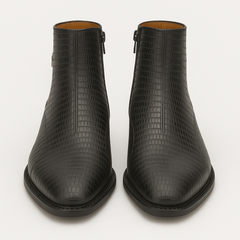 Peninsula Lizard Emblem Boot Black By Mezlan Made In Spain Brand