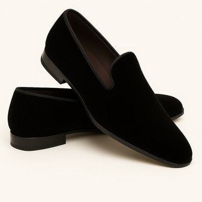 Lublin Velvet Black By Mezlan Made In Spain Brand 6   - from alligatorwarehouse.com