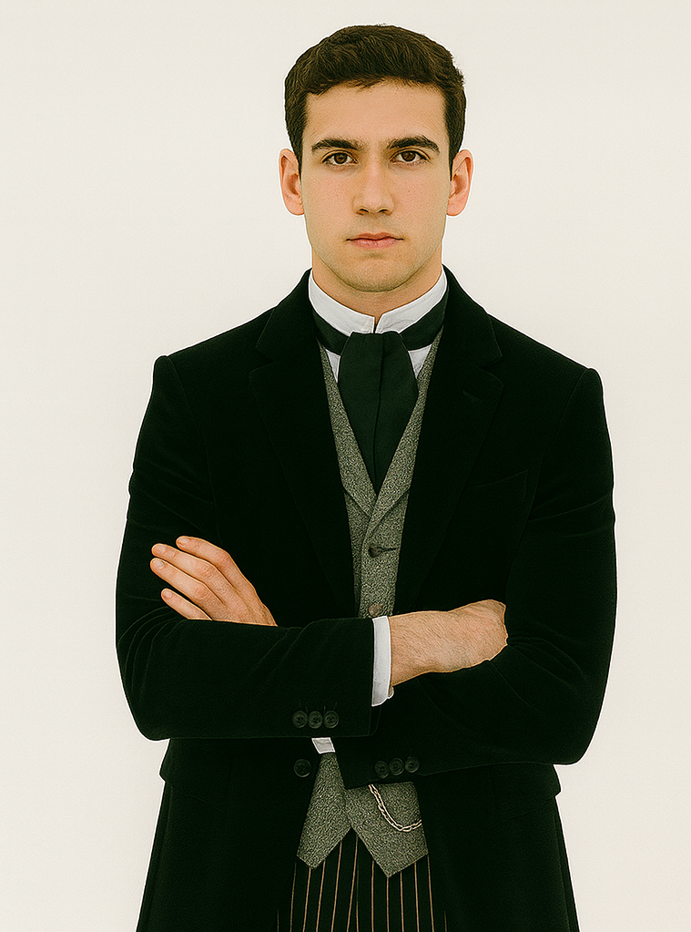 Black Velvet Roderick Smoking Jacket – Elegant Men's Wear 3   - from alligatorwarehouse.com