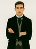 Black Velvet Roderick Smoking Jacket – Elegant Men's Wear 3   - from alligatorwarehouse.com