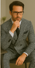 Wool Suit - Italian Made Business Suit by Statement Men's 2 Piece 100% Wool Double Breasted Suit - Houndstooth Pattern 4 DBMASIMO_Black_38R  - from alligatorwarehouse.com
