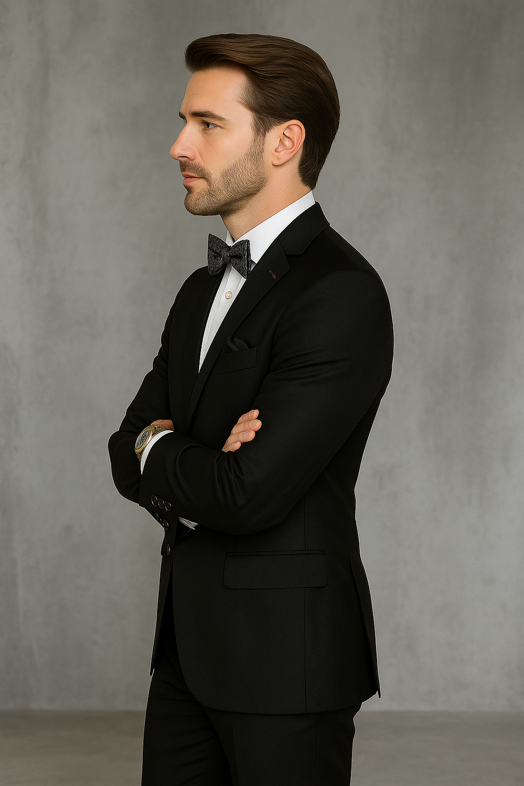 Wool Suit - Italian Made Business Suit by Statement Men's 2 Piece 100% Wool Modern Fit Suit - Subtle Texture