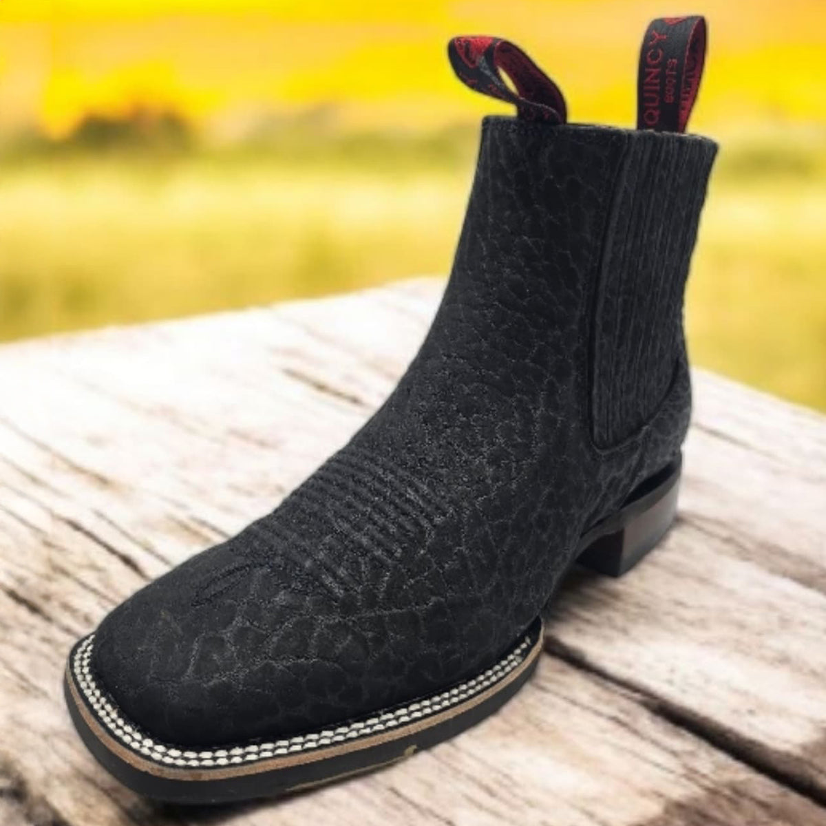 Black bull shoulder boot