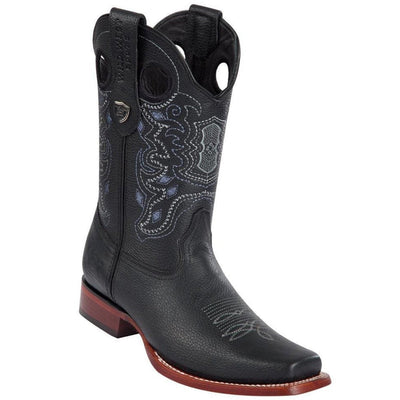 Black Western Square Toe Boots 1   - from alligatorwarehouse.com