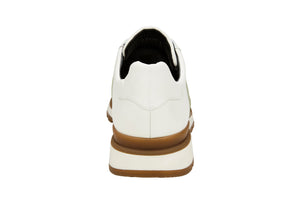Belvedere Blake Lime/White Genuine Ostrich Leather Shoe
